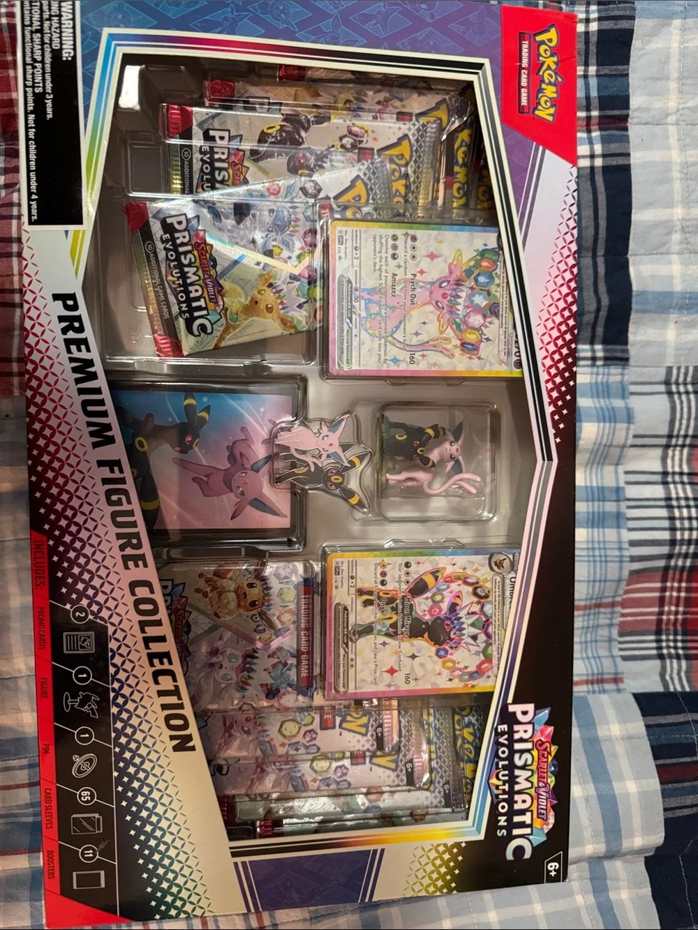 Pokémon premium Figure Collection prismatic Evolutions Espeon Umbreon Pin New